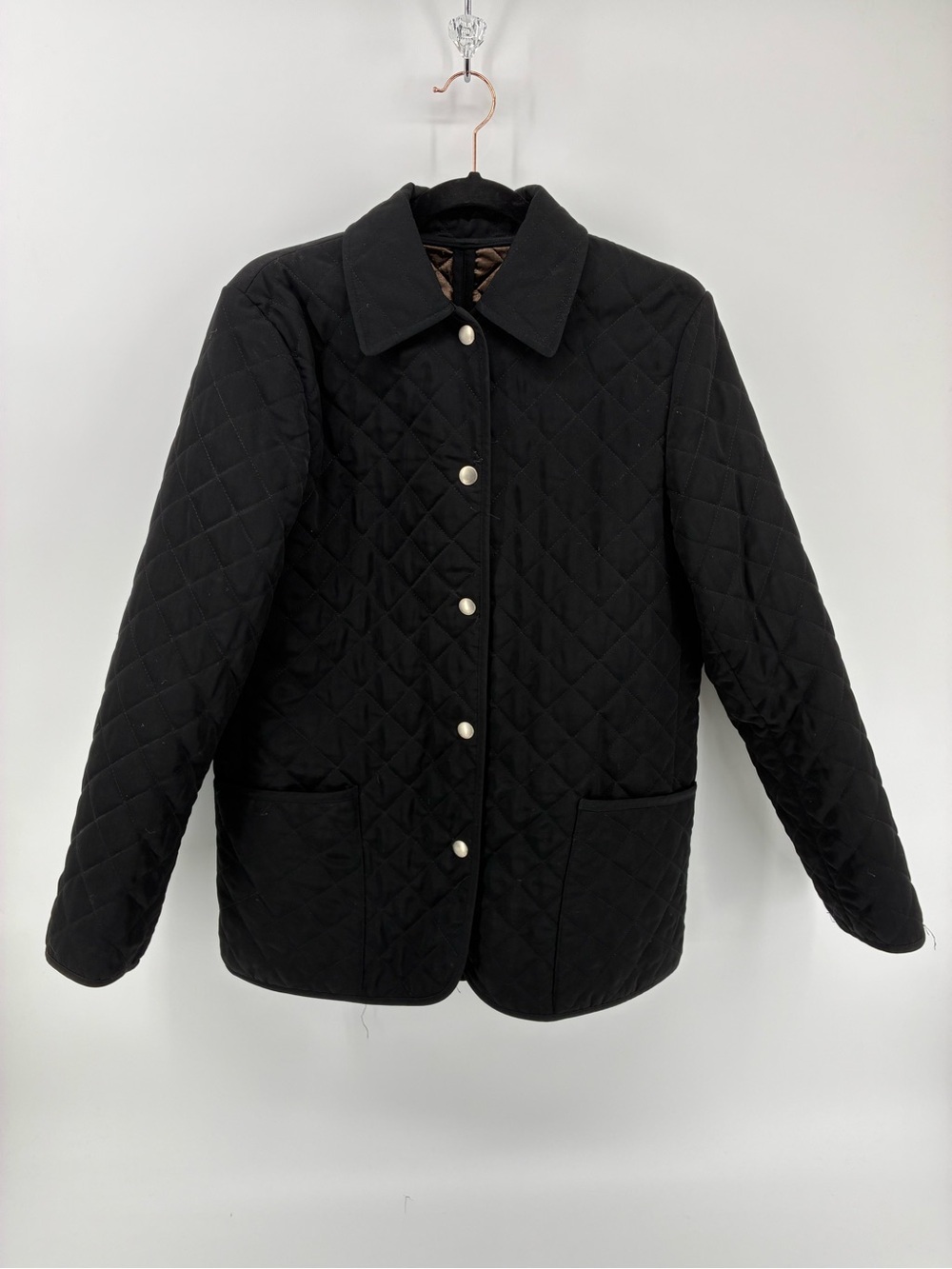 Liz Claiborne Classic Black Quilted Women's Chore Jacket